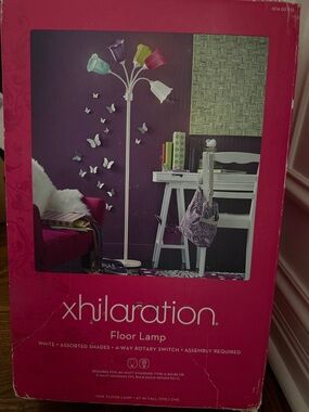 Xhilaration Multicolor Flower-Style Floor Lamp
